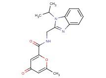 N-[(1-isopropyl-1H-benzimidazol-2-yl)methyl]-6-methyl-4-oxo-4H-pyran-2-carboxamide