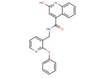 2-hydroxy-N-[(2-phenoxy-3-pyridinyl)methyl]-4-quinolinecarboxamide