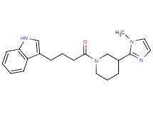3-{4-[3-(1-methyl-1H-imidazol-2-yl)-1-piperidinyl]-4-oxobutyl}-1H-indole