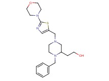 2-(1-benzyl-4-{[2-(4-morpholinyl)-1,3-thiazol-5-yl]methyl}-2-piperazinyl)ethanol
