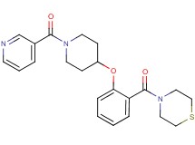 4-(2-{[1-(3-pyridinylcarbonyl)-4-piperidinyl]oxy}benzoyl)thiomorpholine