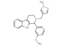 1-(3-methoxyphenyl)-2-[(1-methyl-1H-pyrazol-4-yl)methyl]-2,3,4,9-tetrahydro-1H-beta-carboline