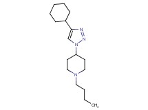 1-butyl-4-(4-cyclohexyl-1H-1,2,3-triazol-1-yl)piperidine