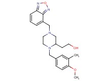 2-[4-(2,1,3-benzoxadiazol-4-ylmethyl)-1-(4-methoxy-3-methylbenzyl)-2-piperazinyl]ethanol