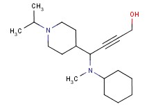 4-[cyclohexyl(methyl)amino]-4-(1-isopropylpiperidin-4-yl)but-2-yn-1-ol