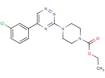 ethyl 4-[5-(3-chlorophenyl)-1,2,4-triazin-3-yl]-1-piperazinecarboxylate