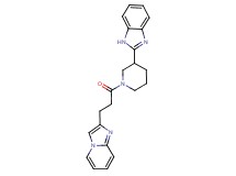 2-[1-(3-imidazo[1,2-a]pyridin-2-ylpropanoyl)-3-piperidinyl]-1H-benzimidazole