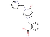 2-{[(1S*,5R*)-7-oxo-6-(2-pyridinylmethyl)-3,6-diazabicyclo[3.2.2]non-3-yl]methyl}benzoic acid