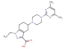 5-[4-(4,6-dimethylpyrimidin-2-yl)piperazin-1-yl]-1-ethyl-4,5,6,7-tetrahydro-1H-indazole-3-carboxylic acid