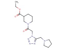 ethyl 1-{[5-(1-pyrrolidinylmethyl)-1H-tetrazol-1-yl]acetyl}-3-piperidinecarboxylate