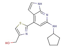 {2-[6-(cyclopentylamino)-1H-pyrrolo[2,3-b]pyridin-4-yl]-1,3-thiazol-4-yl}methanol