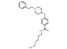 N-(3-ethoxypropyl)-4-{[1-(2-phenylethyl)-4-piperidinyl]oxy}benzamide