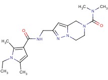 2-({[(1-ethyl-2,5-dimethyl-1H-pyrrol-3-yl)carbonyl]amino}methyl)-N,N-dimethyl-6,7-dihydropyrazolo[1,5-a]pyrazine-5(4H)-carboxamide