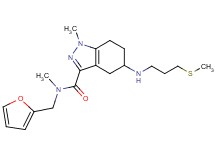 N-(2-furylmethyl)-N,1-dimethyl-5-{[3-(methylthio)propyl]amino}-4,5,6,7-tetrahydro-1H-indazole-3-carboxamide