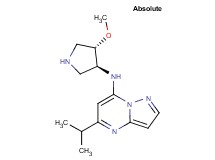 5-isopropyl-N-[(3S,4S)-4-methoxy-3-pyrrolidinyl]pyrazolo[1,5-a]pyrimidin-7-amine hydrochloride