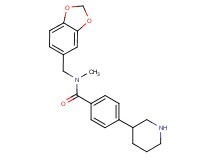 N-(1,3-benzodioxol-5-ylmethyl)-N-methyl-4-piperidin-3-ylbenzamide