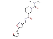 N~3~-{[5-(2-furyl)isoxazol-3-yl]methyl}-N~1~,N~1~-dimethylpiperidine-1,3-dicarboxamide
