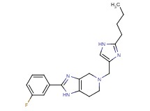 5-[(2-butyl-1H-imidazol-4-yl)methyl]-2-(3-fluorophenyl)-4,5,6,7-tetrahydro-1H-imidazo[4,5-c]pyridine