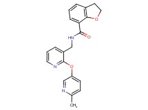 N-({2-[(6-methylpyridin-3-yl)oxy]pyridin-3-yl}methyl)-2,3-dihydro-1-benzofuran-7-carboxamide
