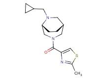 (1R*,5R*)-6-(cyclopropylmethyl)-3-[(2-methyl-1,3-thiazol-4-yl)carbonyl]-3,6-diazabicyclo[3.2.2]nonane