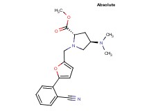 methyl (2S,4R)-1-{[5-(2-cyanophenyl)-2-furyl]methyl}-4-(dimethylamino)pyrrolidine-2-carboxylate