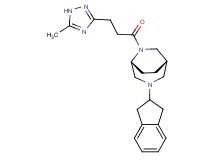 (1S*,5R*)-3-(2,3-dihydro-1H-inden-2-yl)-6-[3-(5-methyl-1H-1,2,4-triazol-3-yl)propanoyl]-3,6-diazabicyclo[3.2.2]nonane