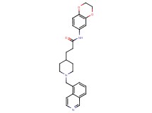 N-(2,3-dihydro-1,4-benzodioxin-6-yl)-3-[1-(5-isoquinolinylmethyl)-4-piperidinyl]propanamide