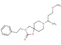 8-(3-methoxy-1-methylpropyl)-3-(2-phenylethyl)-1-oxa-3,8-diazaspiro[4.5]decan-2-one