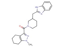 3-{[3-(1H-benzimidazol-2-ylmethyl)-1-piperidinyl]carbonyl}-1-methyl-4,5,6,7-tetrahydro-1H-indazole