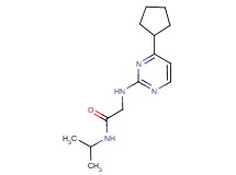 N~2~-(4-cyclopentylpyrimidin-2-yl)-N~1~-isopropylglycinamide