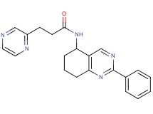 N-(2-phenyl-5,6,7,8-tetrahydro-5-quinazolinyl)-3-(2-pyrazinyl)propanamide