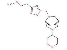 (1S*,5R*)-6-{[3-(2-methoxyethyl)-1,2,4-oxadiazol-5-yl]methyl}-3-(tetrahydro-2H-pyran-4-yl)-3,6-diazabicyclo[3.2.2]nonane