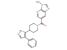 3-methyl-6-{[4-(4-phenyl-1H-pyrazol-5-yl)piperidin-1-yl]carbonyl}-3H-imidazo[4,5-b]pyridine