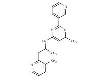 6-methyl-N-[1-methyl-2-(3-methylpyridin-2-yl)ethyl]-2-pyridin-3-ylpyrimidin-4-amine