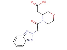 [4-(2H-1,2,3-benzotriazol-2-ylacetyl)-3-morpholinyl]acetic acid