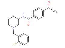 4-acetyl-N-[1-(2-fluorobenzyl)-3-piperidinyl]benzamide