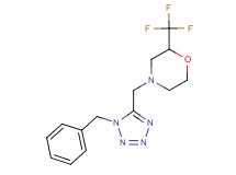 4-[(1-benzyl-1H-tetrazol-5-yl)methyl]-2-(trifluoromethyl)morpholine