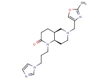 (4aS*,8aR*)-1-[3-(1H-imidazol-1-yl)propyl]-6-[(2-methyl-1,3-oxazol-4-yl)methyl]octahydro-1,6-naphthyridin-2(1H)-one