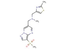 N-methyl-1-[3-(methylsulfonyl)pyrazolo[1,5-a]pyrimidin-6-yl]-N-[(2-methyl-1,3-thiazol-4-yl)methyl]methanamine