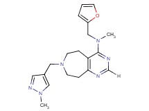 N-(2-furylmethyl)-N-methyl-7-[(1-methyl-1H-pyrazol-4-yl)methyl]-6,7,8,9-tetrahydro-5H-pyrimido[4,5-d]azepin-4-amine