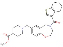 methyl 1-{[4-(4,5,6,7-tetrahydro-1-benzothien-3-ylcarbonyl)-2,3,4,5-tetrahydro-1,4-benzoxazepin-7-yl]methyl}-4-piperidinecarboxylate