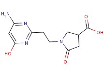 1-[2-(4-amino-6-hydroxypyrimidin-2-yl)ethyl]-5-oxopyrrolidine-3-carboxylic acid