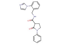 N-[2-(1H-imidazol-1-yl)benzyl]-2-oxo-1-phenyl-3-pyrrolidinecarboxamide