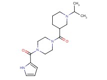 1-[(1-isopropyl-3-piperidinyl)carbonyl]-4-(1H-pyrrol-2-ylcarbonyl)piperazine
