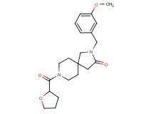 2-(3-methoxybenzyl)-8-(tetrahydro-2-furanylcarbonyl)-2,8-diazaspiro[4.5]decan-3-one