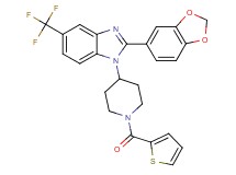 2-(1,3-benzodioxol-5-yl)-1-[1-(2-thienylcarbonyl)-4-piperidinyl]-5-(trifluoromethyl)-1H-benzimidazole