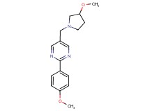 2-(4-methoxyphenyl)-5-[(3-methoxypyrrolidin-1-yl)methyl]pyrimidine