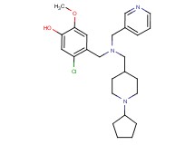 5-chloro-4-{[[(1-cyclopentyl-4-piperidinyl)methyl](3-pyridinylmethyl)amino]methyl}-2-methoxyphenol