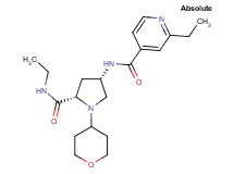 2-ethyl-N-[(3S,5S)-5-[(ethylamino)carbonyl]-1-(tetrahydro-2H-pyran-4-yl)pyrrolidin-3-yl]isonicotinamide
