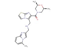 1-(6-{[(2R*,6S*)-2,6-dimethyl-4-morpholinyl]carbonyl}imidazo[2,1-b][1,3]thiazol-5-yl)-N-[(5-methylimidazo[1,2-a]pyridin-2-yl)methyl]methanamine